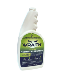 WRAITH 23 oz Spray Bottle, a white long-neck trigger sprayer with a green and deep-purple WRAITH label